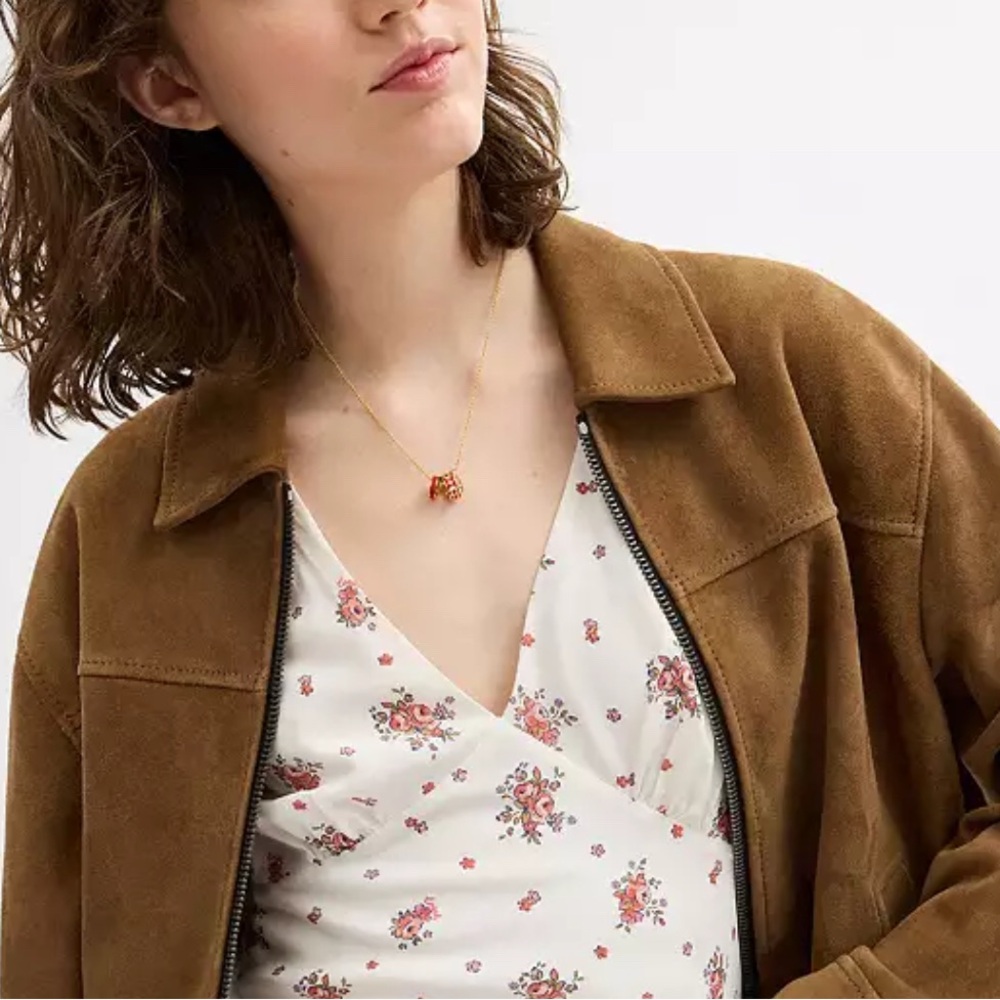 Coach Signature Enamel Rondell Necklace,NWT! - Picture 3 of 4